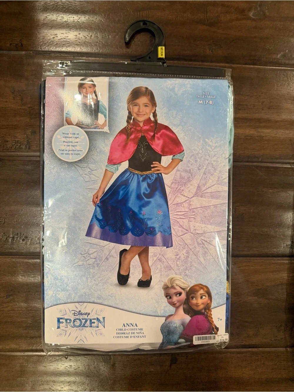 Disney Anna Costume - Blue, Pink & Black